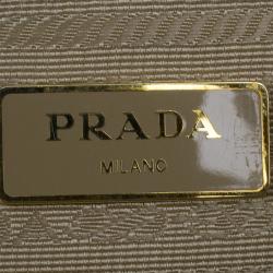 Pre Owned Prada Pink Saffiano Lux Double Zip Tote