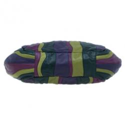 Pre Owned Prada Multicolored Nappa Stripes Tote