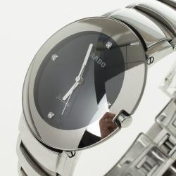 مملوكة مسبقًا Rado Centrix Jubile Stainless Steel Quartz Mens Wristwatch 34 MM
