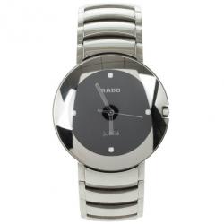مملوكة مسبقًا Rado Centrix Jubile Stainless Steel Quartz Mens Wristwatch 34 MM