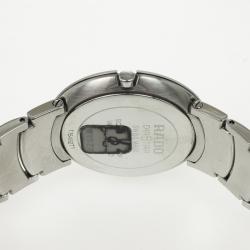 مملوكة مسبقًا Rado Centrix Jubile Stainless Steel Quartz Mens Wristwatch 34 MM