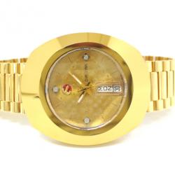 Rado DiaStar SS Gold Plated Diamond Mens Wristwatch