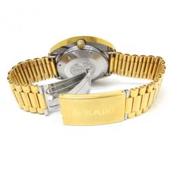 Rado DiaStar SS Gold Plated Diamond Mens Wristwatch