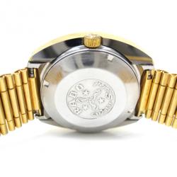 Rado DiaStar SS Gold Plated Diamond Mens Wristwatch