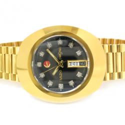 Pre Owned Rado Diastar Gold Plated SS Diamond Mens Wristwatch