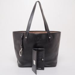 Pre Owned Ralph Lauren Black Classic Tote and Wallet