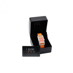 Pre Owned Rama Swiss Watch Swiss Movement Diamond Orange Ladies Watch 