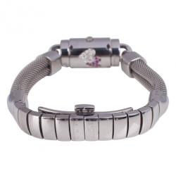 Rama Swiss Watch Diamond Heart Rotating Case SS Womens Wristwatch 15 MM