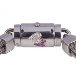 Rama Swiss Watch Diamond Heart Rotating Case SS Womens Wristwatch 15 MM