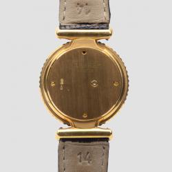 Pre Owned Robergé Casino 18 K Yellow Gold Black Womens Wristwatch 30 MM