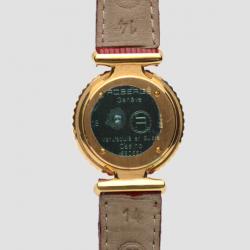 Robergé Red Casino 18 K Yellow Gold Red Women Wristwatch 30 MM 