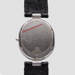 Pre Owned Robergé Andromede 18K White Gold/Leather Womens Wristwatch 33 MM