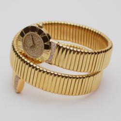 Robergé 18 K Yellow Gold Spiral Ladies Wristwatch 26 MM