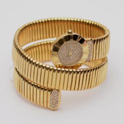 Robergé 18 K Yellow Gold Spiral Ladies Wristwatch 26 MM
