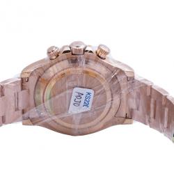 مملوكة مسبقًا Rolex Navy 18K Rose Gold Daytona Men's Wristwatch 40MM