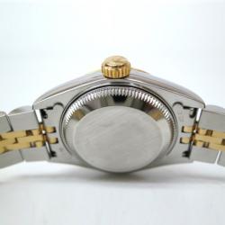 Pre Owned Rolex Date Just 10P Wristwatch SS YG Blue Gradation Ladies
