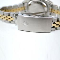 Pre Owned Rolex Date Just 10P Wristwatch SS YG Blue Gradation Ladies