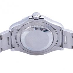 مملوكة مسبقًا Rolex Silver Stainless Steel Yacht-Master Men's Wriswatch 40MM