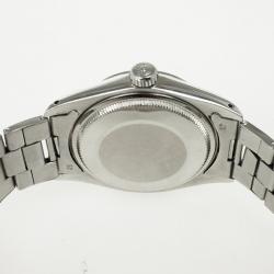 Pre Owned Rolex Datejust Stainless Steel Black Mens Wristwatch 36 MM
