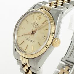 Pre Owned Rolex DateJust 18 K Yellow Gold Oyster SS Mens Wristwatch 36 MM