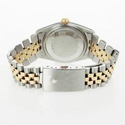 Pre Owned Rolex DateJust 18 K Yellow Gold Oyster SS Mens Wristwatch 36 MM