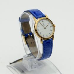 Pre Owned Yves Saint Laurent Gold Plated Blue Classic Collection Ladies Wristwatch