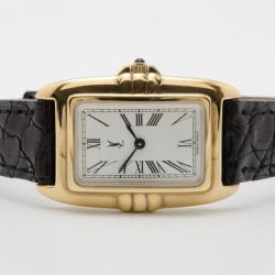 Yves Saint Laurent Gold Plated Rectangular Ladies Wristwatch