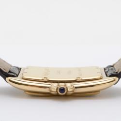 Yves Saint Laurent Gold Plated Rectangular Ladies Wristwatch