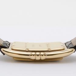 Yves Saint Laurent Gold Plated Rectangular Ladies Wristwatch