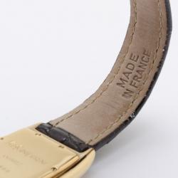 Yves Saint Laurent Gold Plated Rectangular Ladies Wristwatch