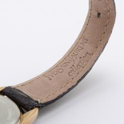 Pre Owned Yves Saint Laurent Gold Plated Classic Collection Ladies Wristwatch