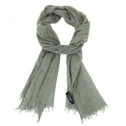 Pre Owned Yves Saint Laurent Grey Cashmere & Silk Scarf