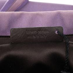 Pre Owned Saint Laurent Paris Purple Canvas Signature Tote