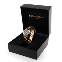 Pre Owned Yves Saint Laurent Gold Plated SS Womens Wristwatch 31 MM