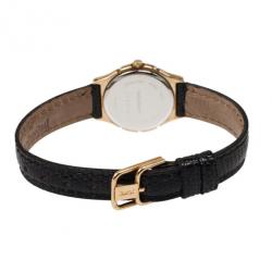 Pre Owned Yves Saint Laurent SS Leather Womens Wristwatch 26 MM