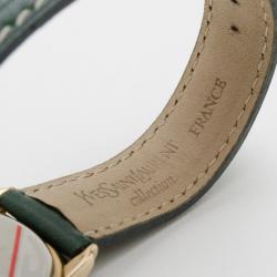 مملوكة مسبقًا Yves Saint Laurent Gold Plated Herrenuhr Unisex Wristwatch