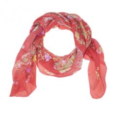 مملوكة مسبقًا وشاح سالفاتوري فيراغامو حرير أحمر مورد