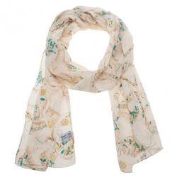 مملوكة مسبقًا Salvatore Ferragamo Floral Print Scarf