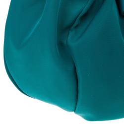Pre Owned Salvatore Ferragamo Green Nylon Hobo