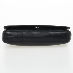 Pre Owned Salvatore Ferragamo Black Leather Chain Shoulder Bag