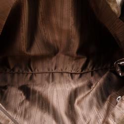 Pre Owned Salvatore Ferragamo Laser Cut Patent Tote 