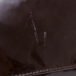 Pre Owned Salvatore Ferragamo Laser Cut Patent Tote 