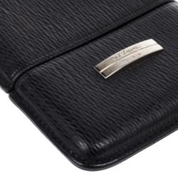 S.T. Dupont Black Leather Cigarette Case