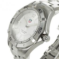Pre Owned Tag Heuer SS Aquaracer Mens Wristwatch 38.4 MM