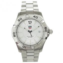 Pre Owned Tag Heuer SS Aquaracer Mens Wristwatch 38.4 MM