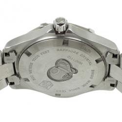 Pre Owned Tag Heuer SS Aquaracer Mens Wristwatch 38.4 MM