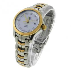 Pre Owned Tag Heuer Link Two-Tone Gold-Plated Stainless Steel Watch