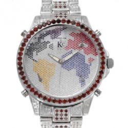 Techno Com Multicolor Diamond Mens Wristwatch