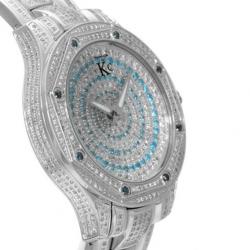 Techno Com Silver Diamond Mens Watch 