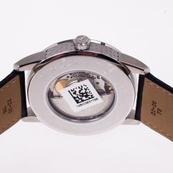 Pre Owned Tissot Black Stainless Steel Powermatic 80 Men's Wristwatch 41MM